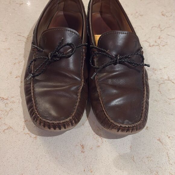 TOD’S Brown Leather Loafers SZ 7 main image 7